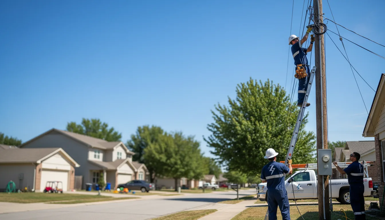 Residential electrician providing installation services in Moro, OR